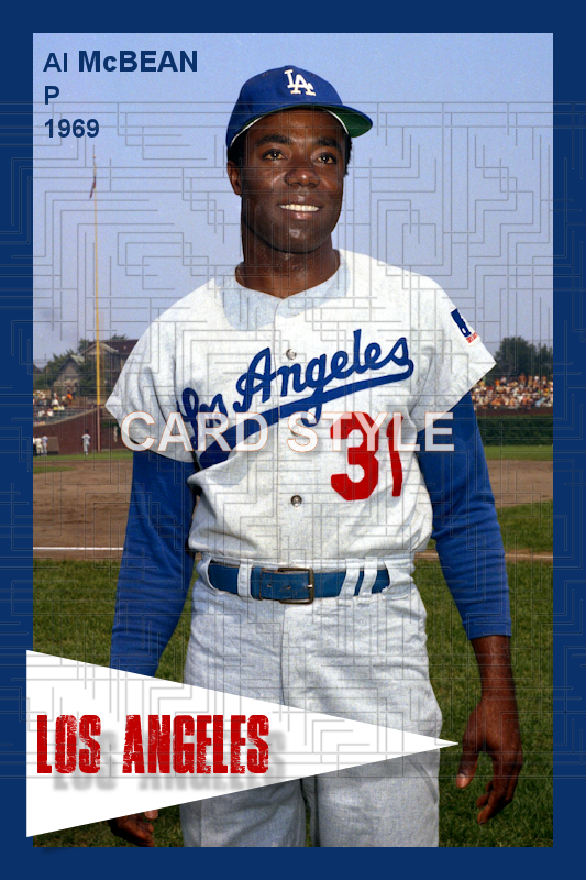 Al McBean - 1969 Los Angeles Dodgers - choose a size & style