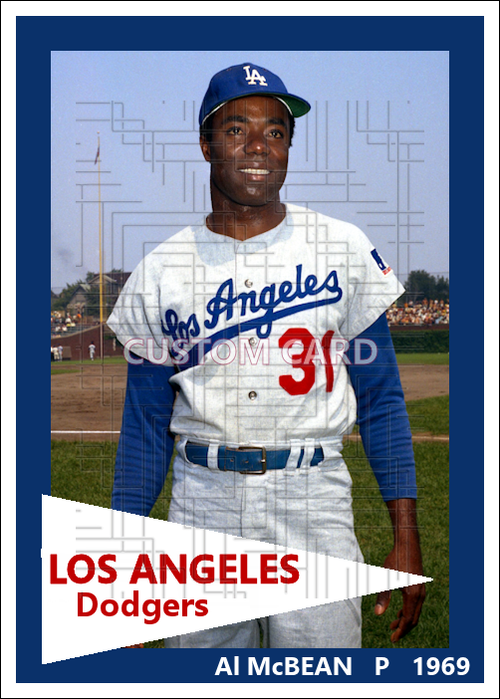 Al McBean - 1969 Los Angeles Dodgers - choose a size & style