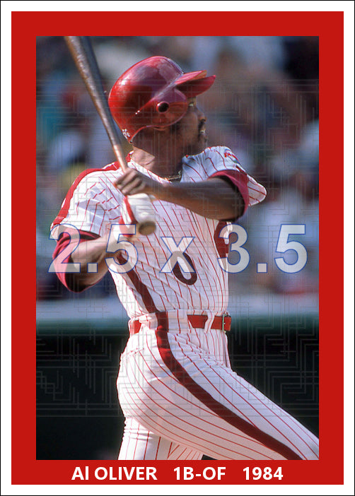 Al Oliver - 1984 Philadelphia Phillies - choose a size & style
