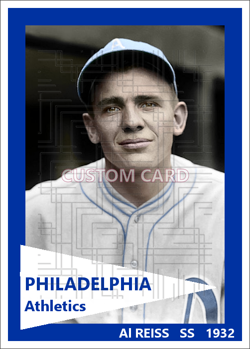 Al Reiss - 1932 Philadelphia Athletics - choose a size & style