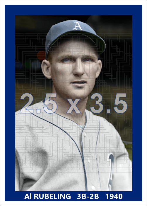 Al Rubeling - 1940 Philadelphia Athletics - choose a size & style