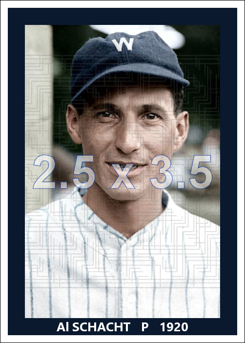 Al Schacht - 1920 Washington Senators - choose a size & style