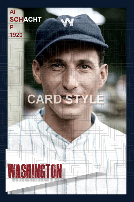 Al Schacht - 1920 Washington Senators - choose a size & style