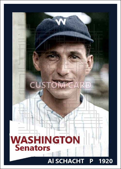Al Schacht - 1920 Washington Senators - choose a size & style