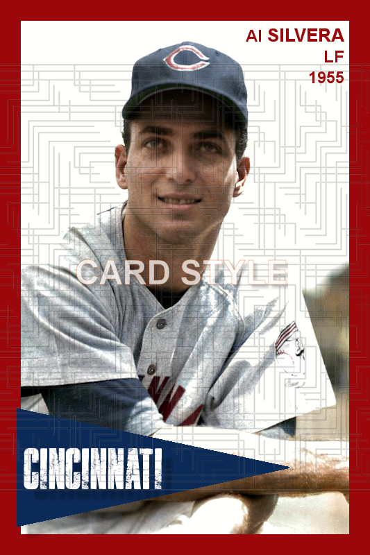 Al Silvera - 1955 Cincinnati Reds - choose a size & style