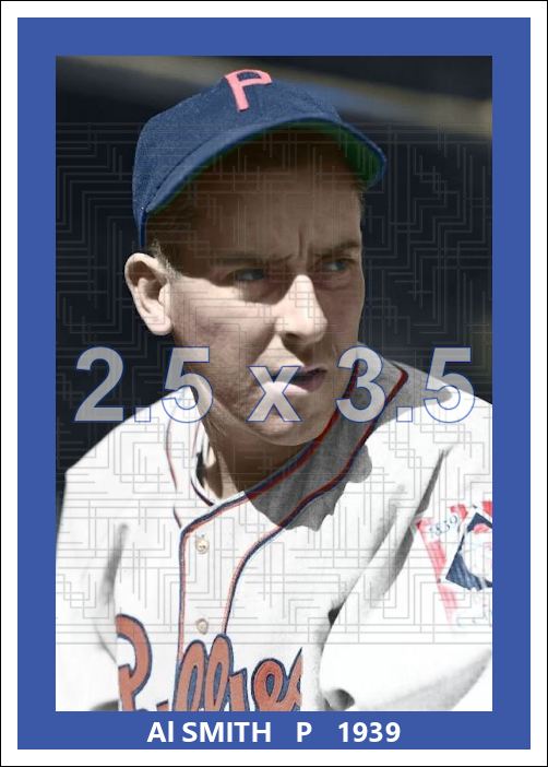 Al Smith - 1939 Philadelphia Phillies - choose a size & style