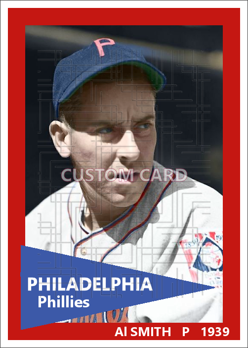 Al Smith - 1939 Philadelphia Phillies - choose a size & style
