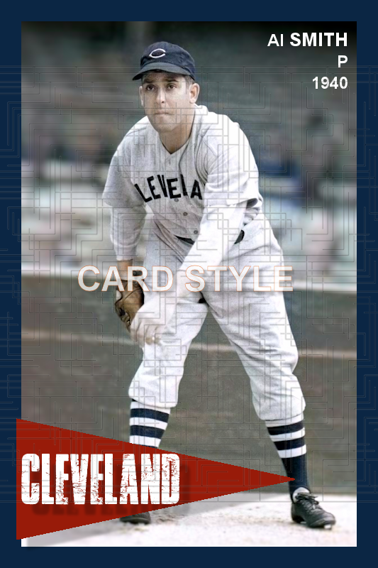 Al Smith - 1940 Cleveland Indians - choose a size & style