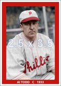 Al Todd - 1933 Philadelphia Phillies - choose a size & style