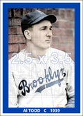Al Todd - 1939 Brooklyn Dodgers - choose a size & style