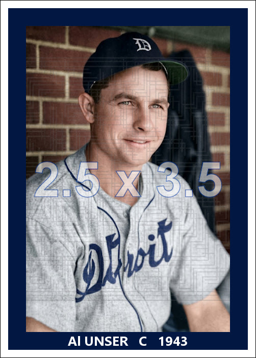 Al Unser - 1943 Detroit Tigers - choose a size & style