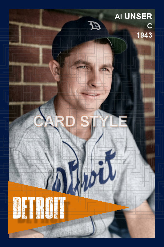 Al Unser - 1943 Detroit Tigers - choose a size & style