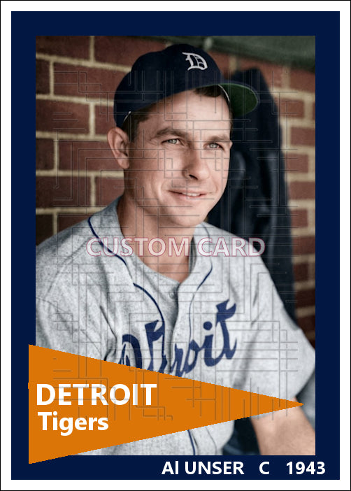 Al Unser - 1943 Detroit Tigers - choose a size & style