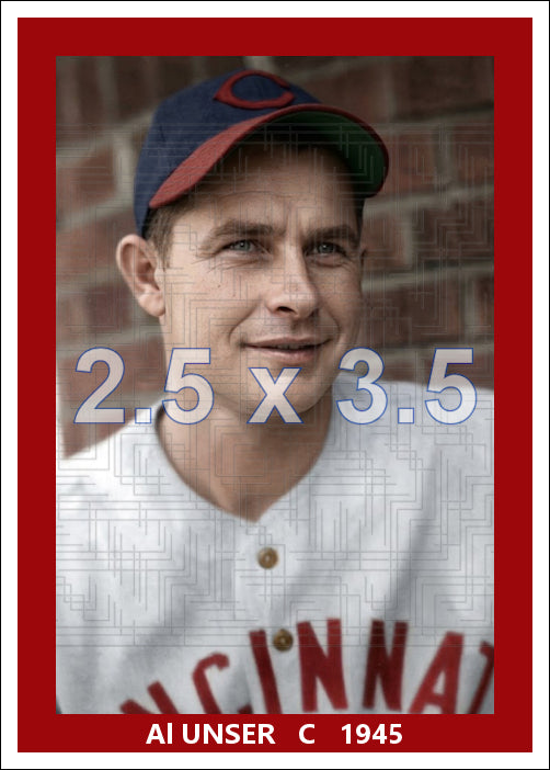 Al Unser - 1945 Cincinnati Reds - choose a size & style