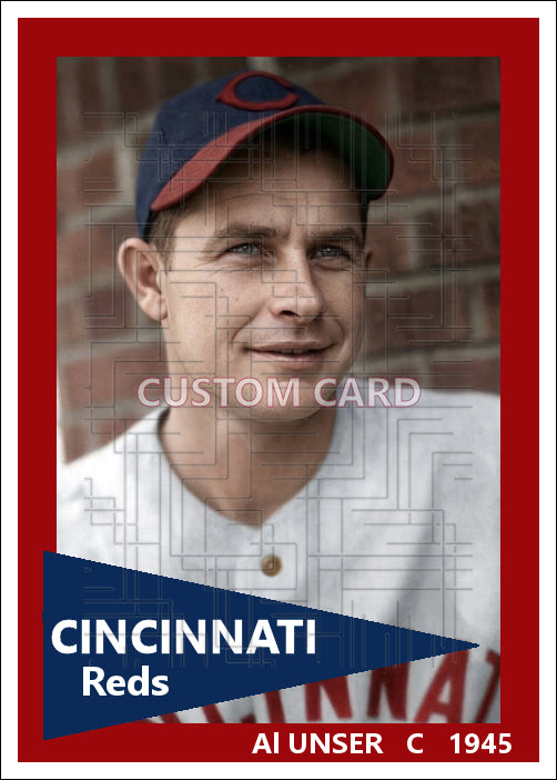 Al Unser - 1945 Cincinnati Reds - choose a size & style