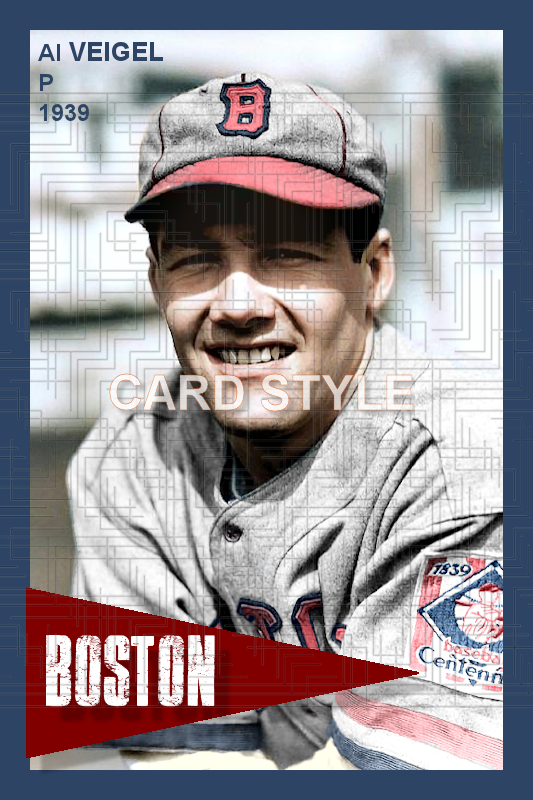 Al Veigel - 1939 Boston Bees - choose a size & style