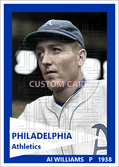 Al Williams - 1938 Philadelphia Athletics - choose a size & style