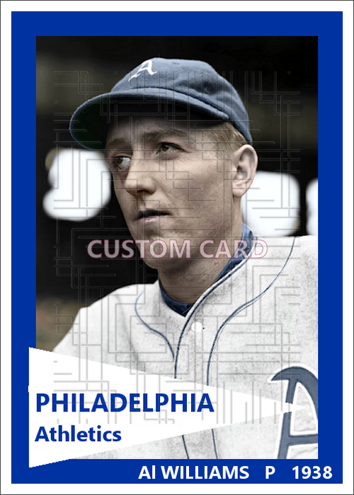 Al Williams - 1938 Philadelphia Athletics - choose a size & style