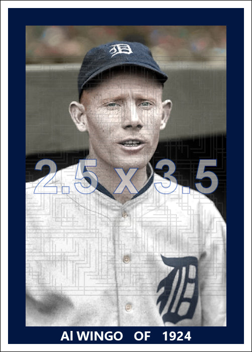 Al Wingo - 1924 Detroit Tigers - choose a size & style