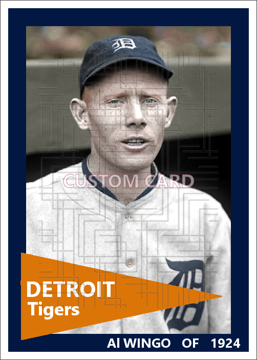 Al Wingo - 1924 Detroit Tigers - choose a size & style