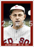 Al van Camp - 1931 Boston Red Sox - choose a size & style