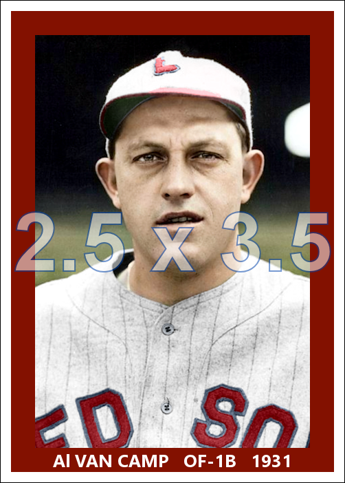 Al van Camp - 1931 Boston Red Sox - choose a size & style