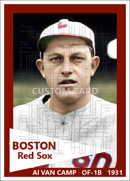 Al van Camp - 1931 Boston Red Sox - choose a size & style