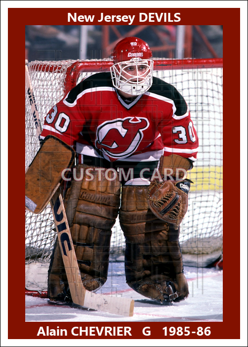 Alain Chevrier - 1985-86 New Jersey Devils - choose a size & style