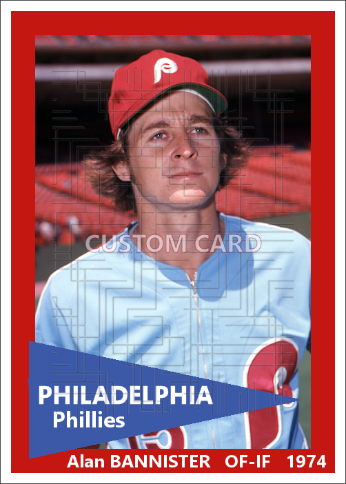 Alan Bannister - 1974 Philadelphia Phillies - choose a size & style