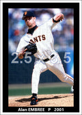 Alan Embree - 2001 San Francisco Giants - choose a size & style