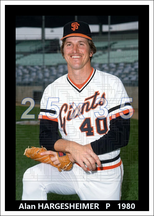 Alan Hargesheimer - 1980 San Francisco Giants - choose a size & style