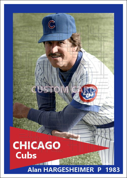 Alan Hargesheimer - 1983 Chicago Cubs - choose a size & style