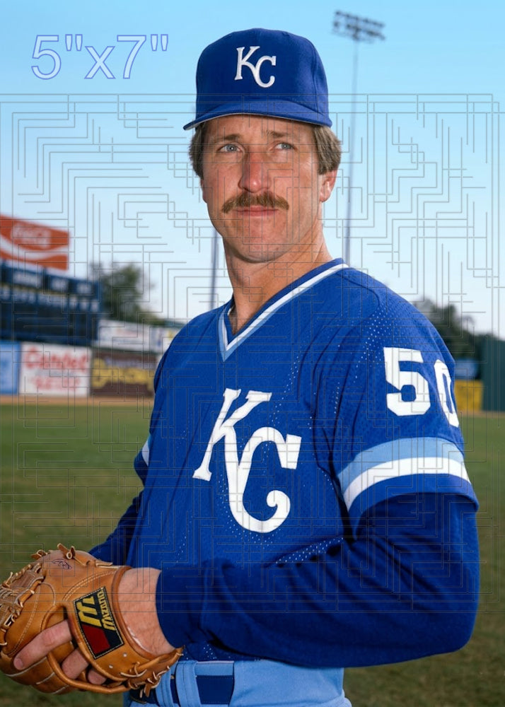 Alan Hargesheimer - 1986 Kansas City Royals - choose a size & style