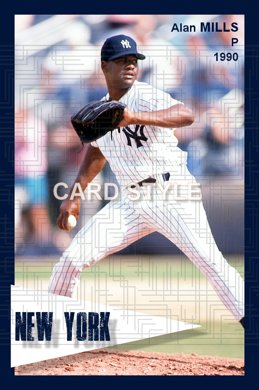 Alan Mills - 1990 New York Yankees - choose a size & style
