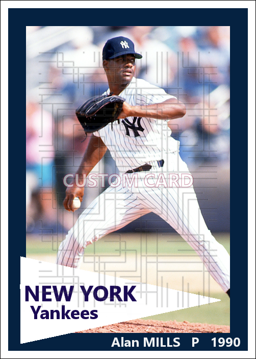 Alan Mills - 1990 New York Yankees - choose a size & style