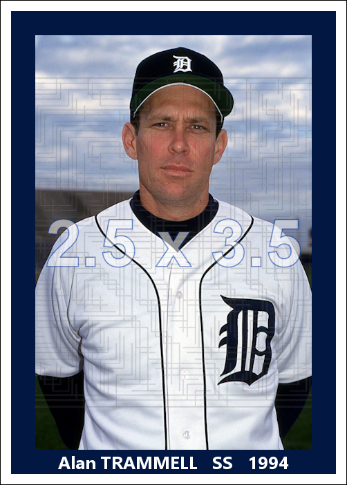 Alan Trammell - 1994 Detroit Tigers - choose a size & style