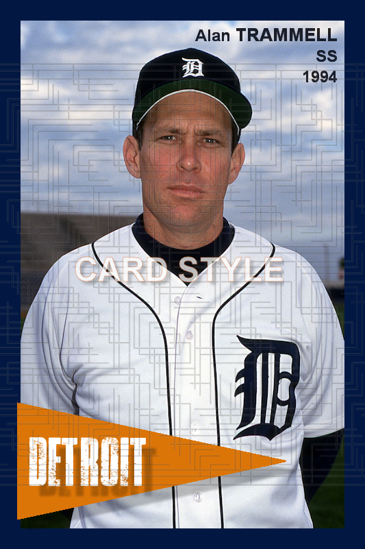 Alan Trammell - 1994 Detroit Tigers - choose a size & style
