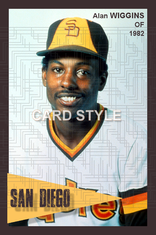 Alan Wiggins - 1982 San Diego Padres - choose a size & style