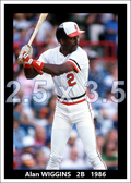 Alan Wiggins - 1986 Baltimore Orioles - choose a size & style