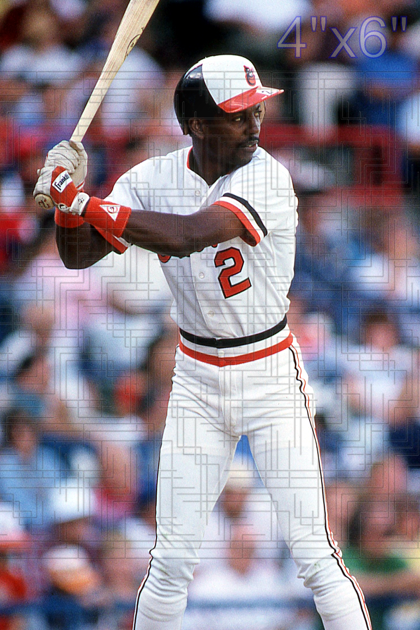 Alan Wiggins - 1986 Baltimore Orioles - choose a size & style