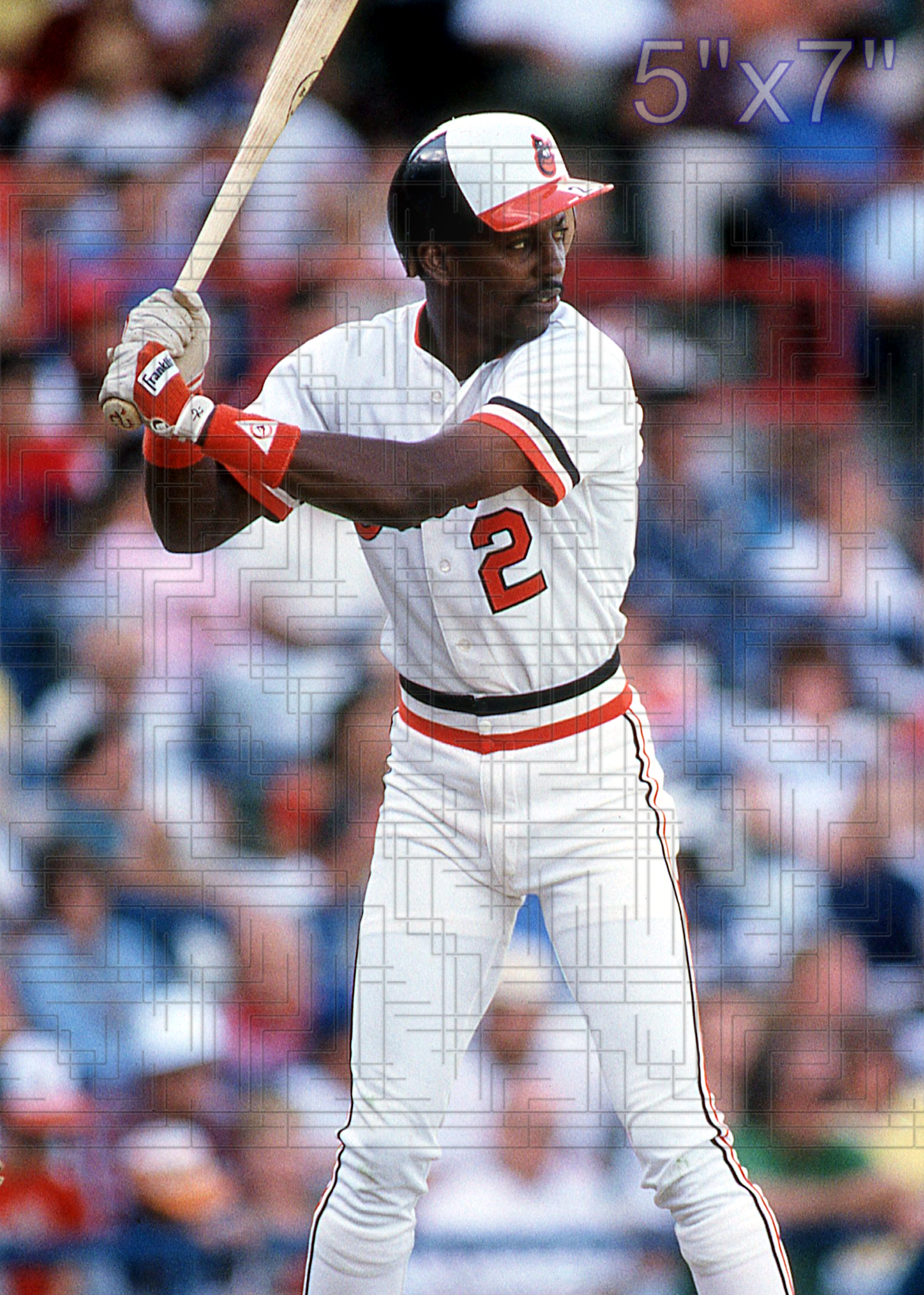 Alan Wiggins - 1986 Baltimore Orioles - choose a size & style