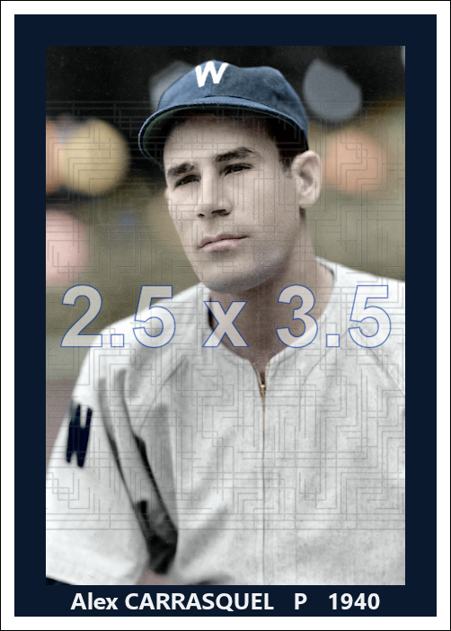 Alex Carrasquel - 1940 Washington Senators - choose a size & style