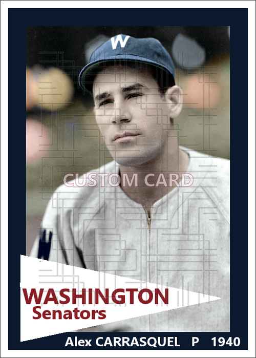 Alex Carrasquel - 1940 Washington Senators - choose a size & style