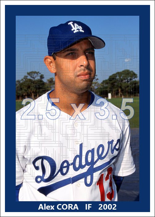 Alex Cora - 2002 Los Angeles Dodgers - choose a size & style