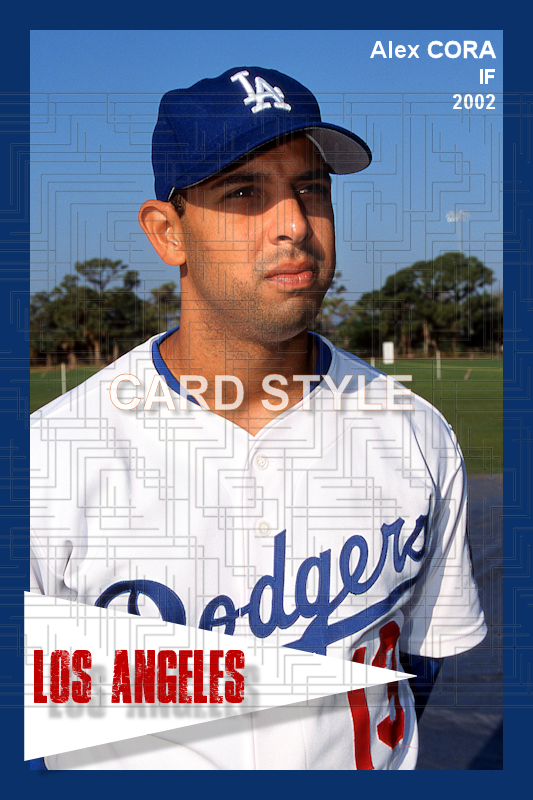 Alex Cora - 2002 Los Angeles Dodgers - choose a size & style