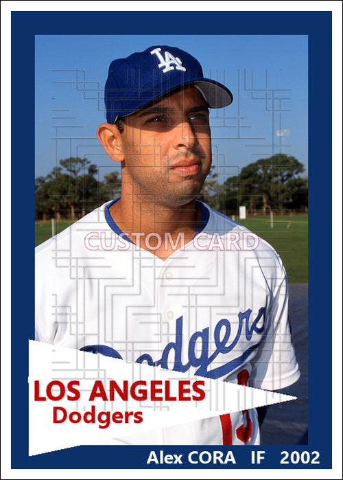 Alex Cora - 2002 Los Angeles Dodgers - choose a size & style