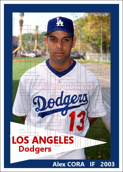Alex Cora - 2003 Los Angeles Dodgers - choose a size & style