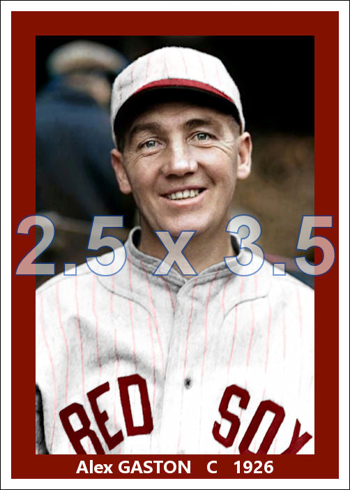 Alex Gaston - 1926 Boston Red Sox - choose a size & style