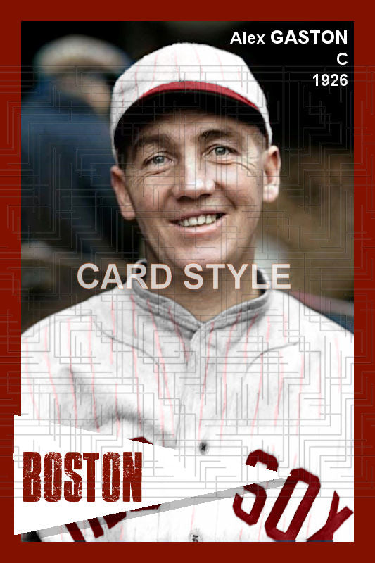 Alex Gaston - 1926 Boston Red Sox - choose a size & style