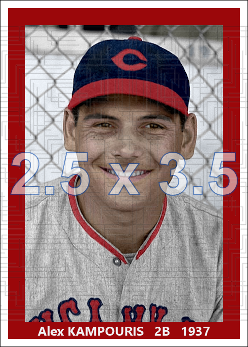 Alex Kampouris - 1937 Cincinnati Reds - choose a size & style